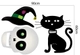 Decal trang trí Halloween combo lễ hội kinh dị