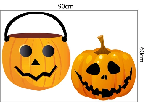 Decal trang trí Halloween combo lễ hội kinh dị