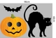 Decal trang trí Halloween combo phù thủy bóng ma 02