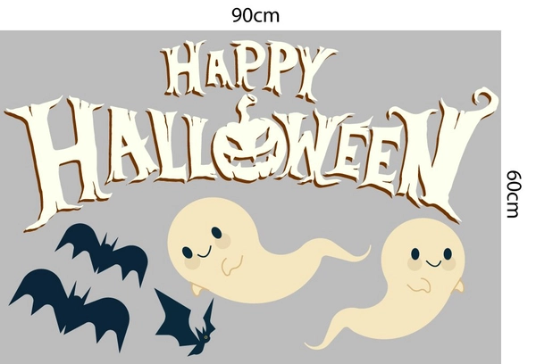 Combo Decal trang trí Halloween lễ hội bóng ma
