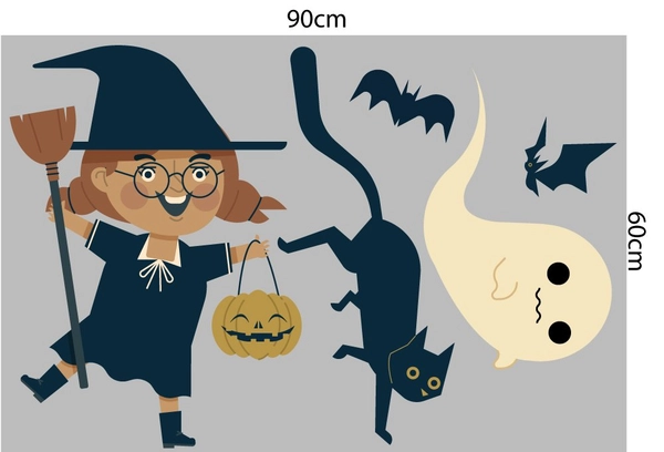 Combo Decal trang trí Halloween lễ hội bóng ma