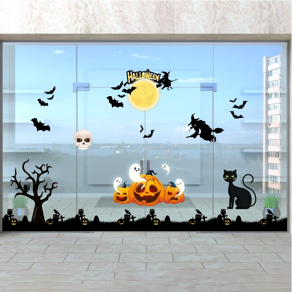Decal Trang Trí Halloween Rùng Rợn Combo 14