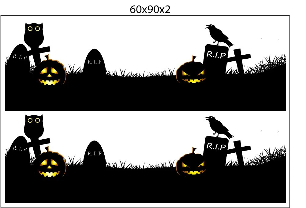 Decal Trang Trí Halloween Rùng Rợn Combo 14