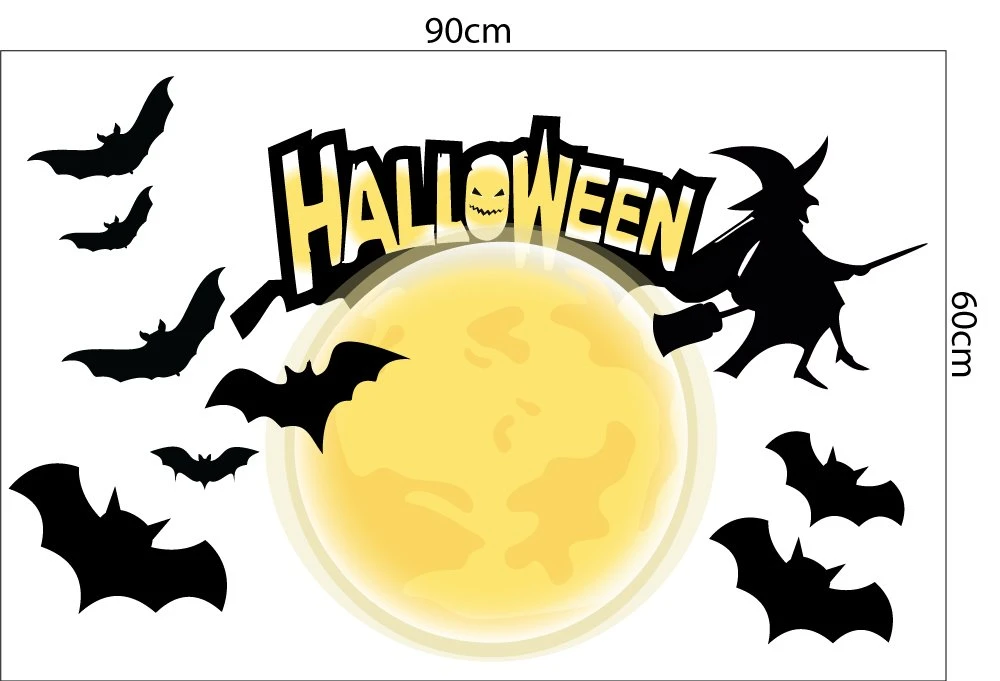Decal Trang Trí Halloween Rùng Rợn Combo 14