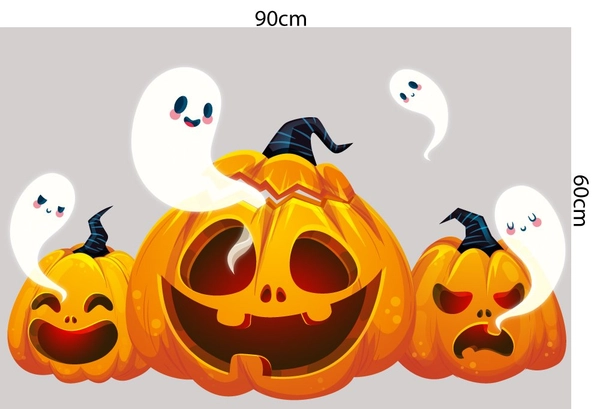 Decal Trang Trí Halloween Rùng Rợn Combo 14
