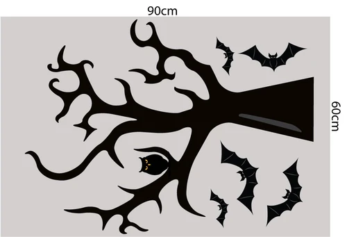 Decal Trang Trí Halloween Rùng Rợn Combo 14