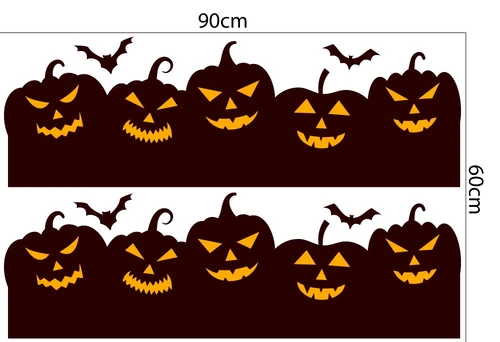 Decal trang trí Happy Halloween combo 1