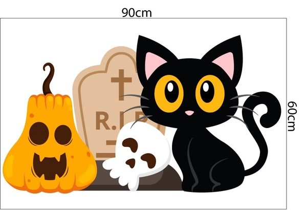 Decal trang trí Happy Halloween combo 1