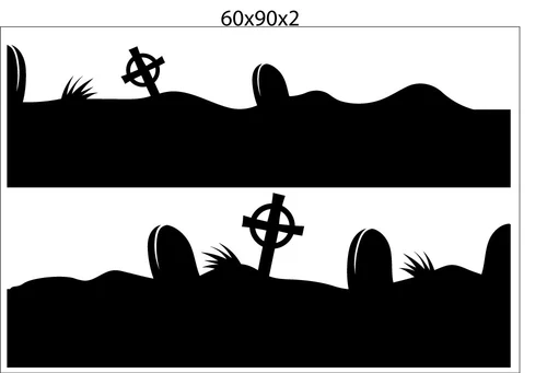 Decal trang trí Happy Halloween combo 2