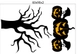 Decal trang trí Happy Halloween combo 2
