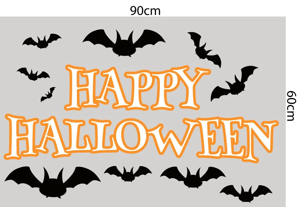 Decal trang trí Happy Halloween combo 3