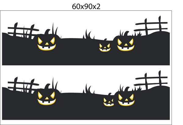 Decal trang trí Happy Halloween combo 3