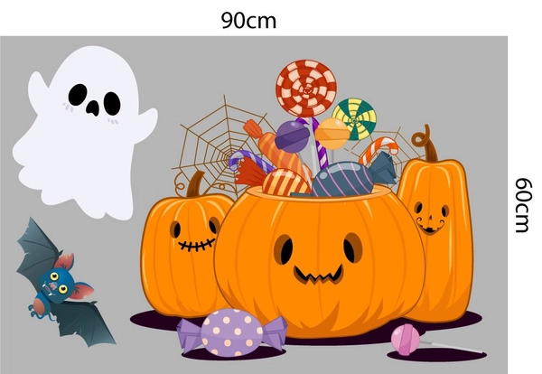 Decal Trang Trí Happy Halloween Combo 4