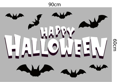 Decal Trang Trí Happy Halloween Combo 4