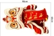 Decal trang trí tết múa lân chúc mừng năm mới