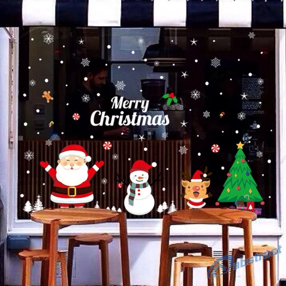 Decal trang trí noel những người bạn vui vẻ