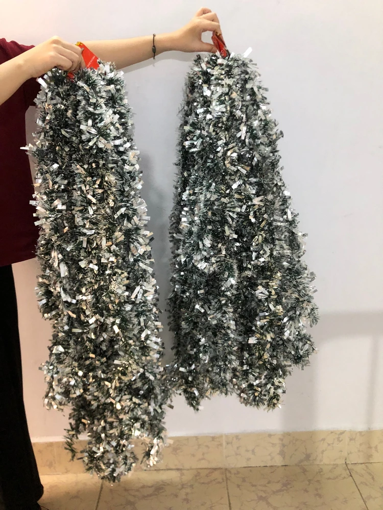 Dây chồn kim tuyến trang trí cây thông noel