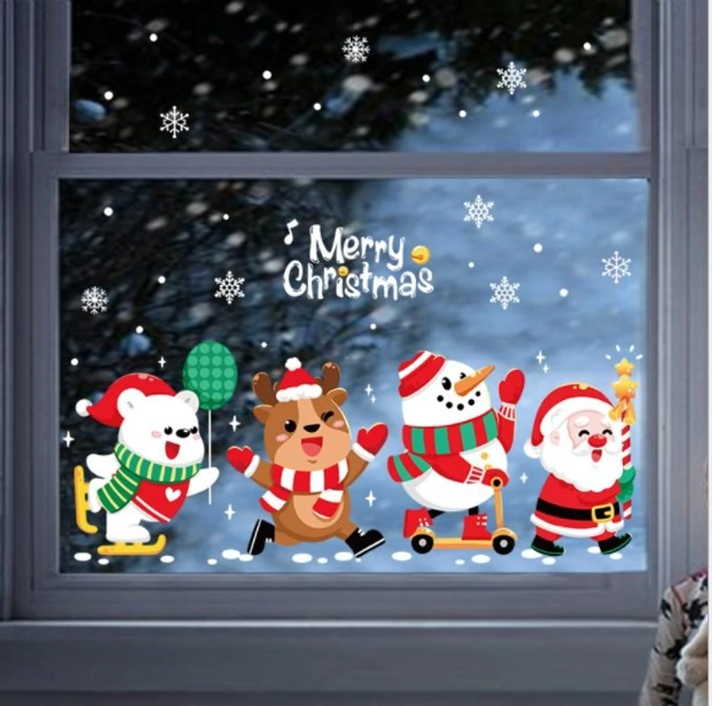 Decal trang trí noel những người bạn giáng sinh