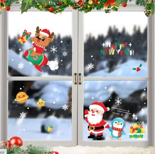 Decal trang trí noel thiên hà giáng sinh