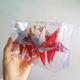 Hộp ngôi sao đỏ kim tuyến treo trang trí noel