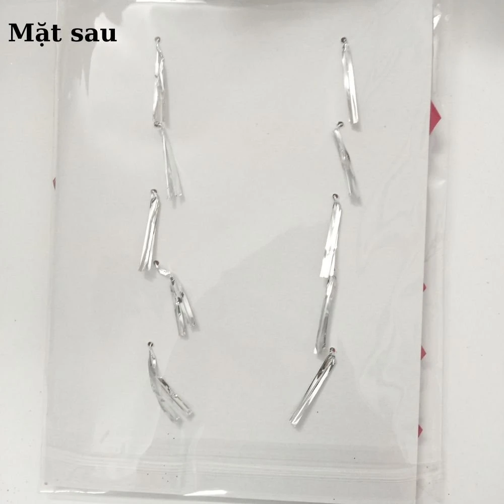 Set 10 nơ nhung đỏ chữ MerryChristmas trang trí giáng sinh