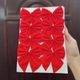 Set 8 nơ nhung đỏ trang trí cây thông noel