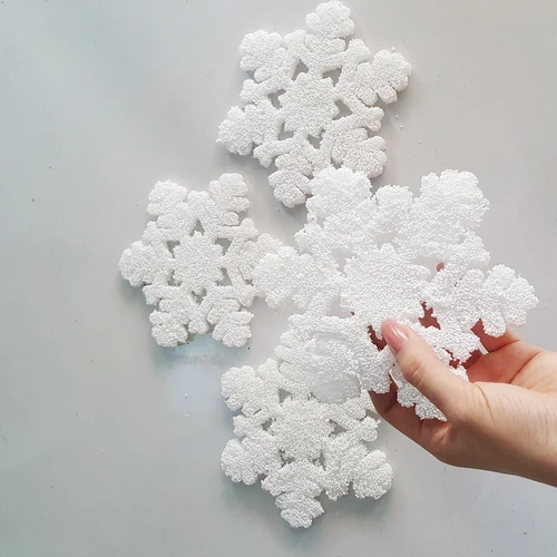Bông tuyết trắng xốp mềm trang trí noel