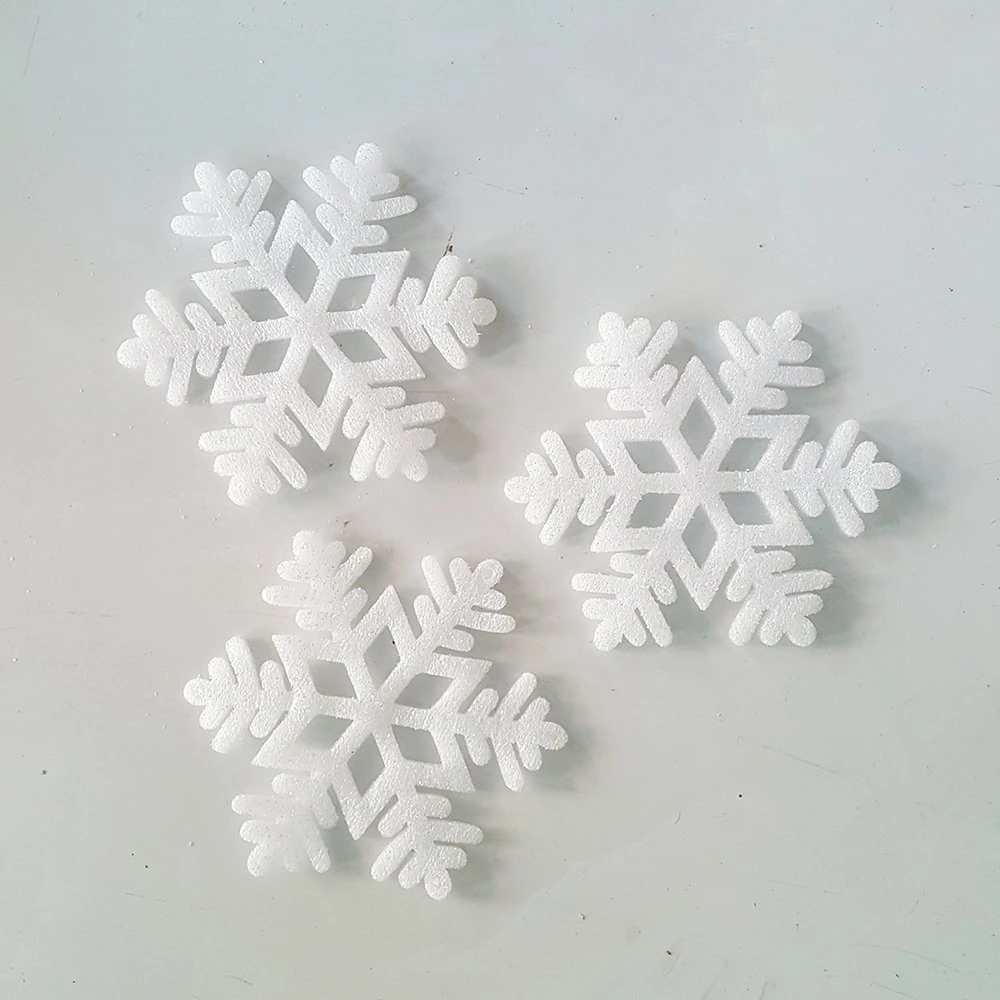 Bông tuyết xốp trắng trang trí noel