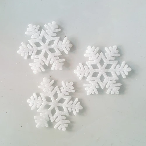 Bông tuyết xốp trắng trang trí noel