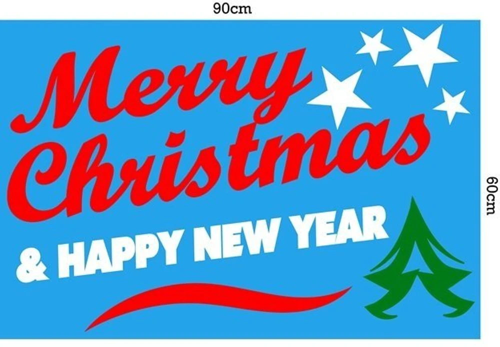 Decal trang trí noel món quà đêm giáng sinh