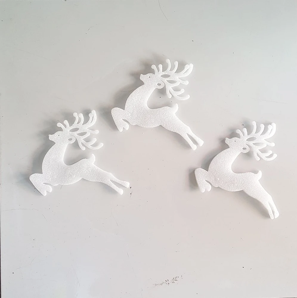 Hình dán tuần lộc xốp trang trí noel