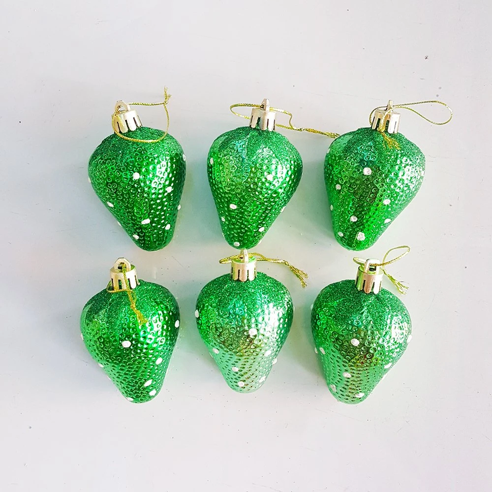 Hộp dâu xanh treo trang trí noel