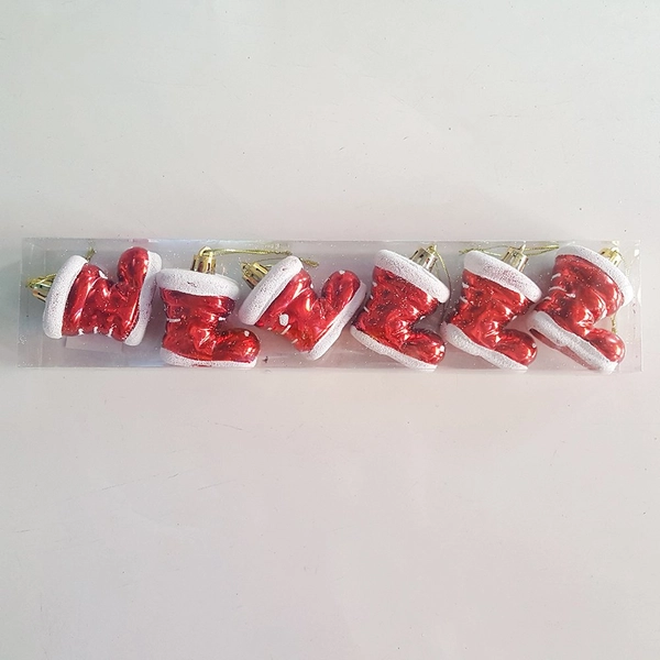 Hộp giày đỏ treo trang trí noel