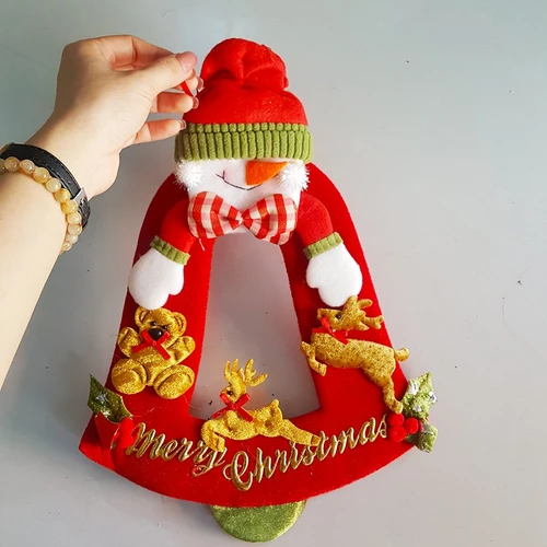 Nón noel treo cửa trang trí noel
