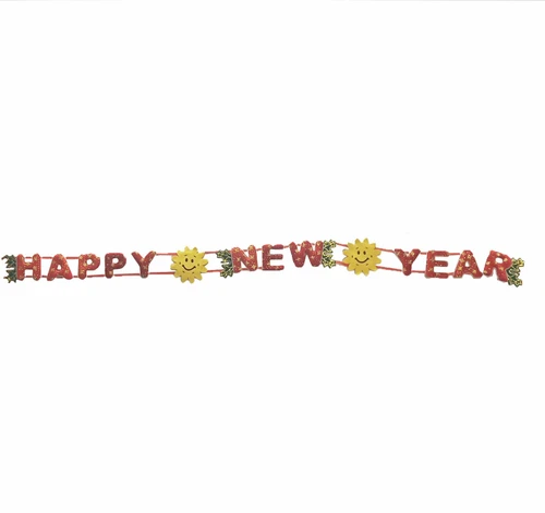 Dây chữ Happy new year ông mặt trời