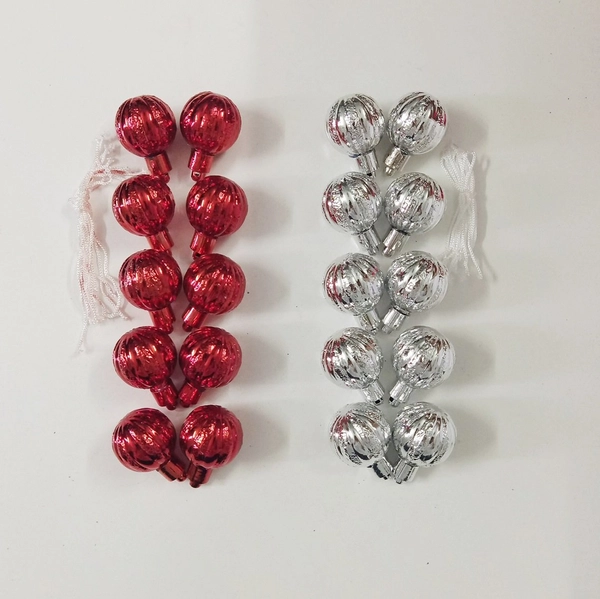 Set 10 quả châu múi trang trí noel 3cm