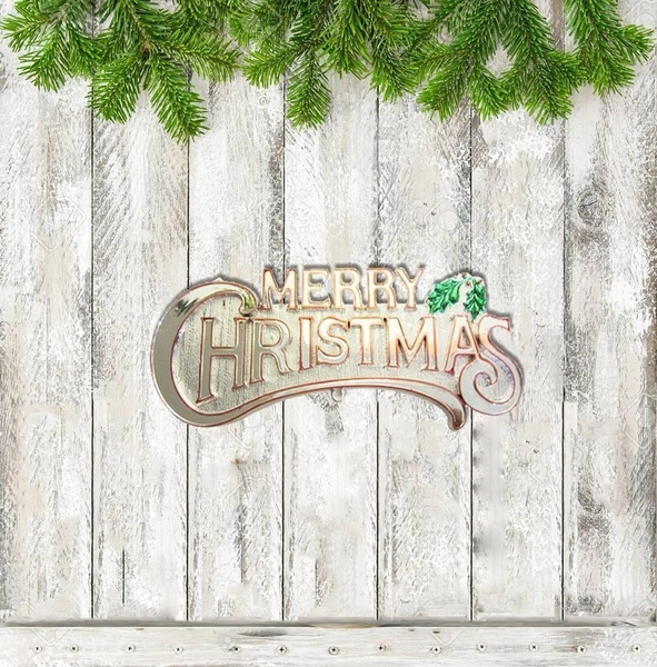Bảng treo chữ Merry Christmas trang trí noel