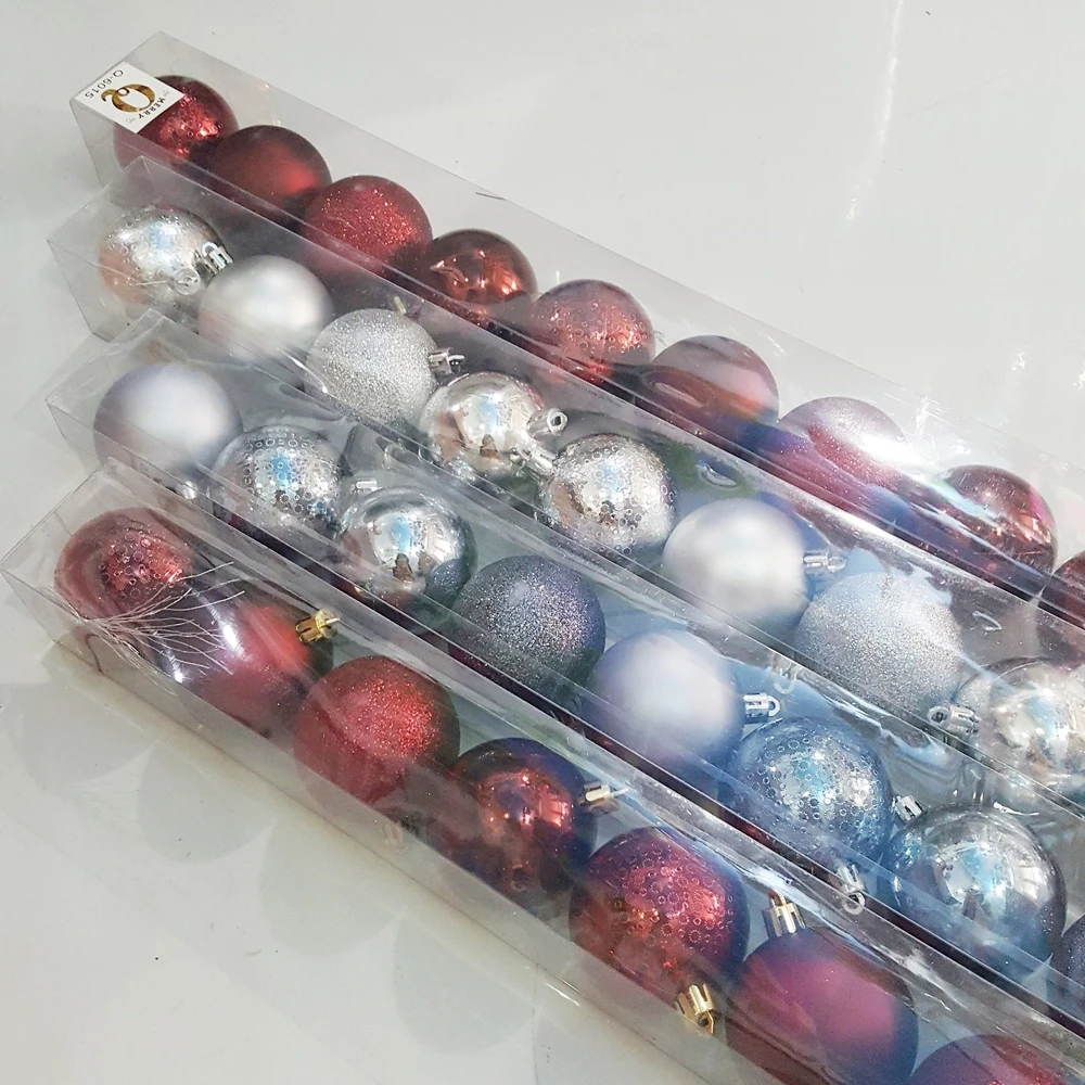 Hộp 10 quả châu trang trí noel