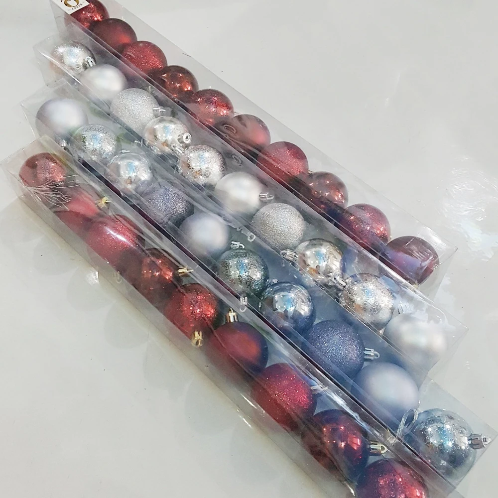 Hộp 10 quả châu trang trí noel