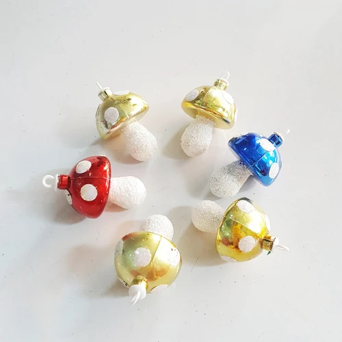 Combo 6 cây nấm giáng sinh đủ màu trang trí noel