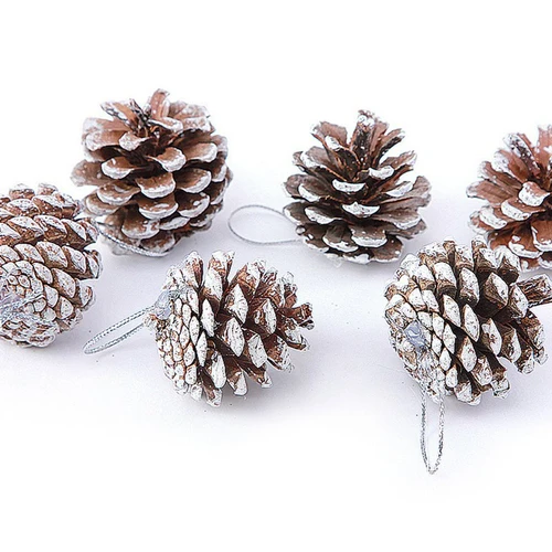 Hộp 16 quả thông treo trang trí noel