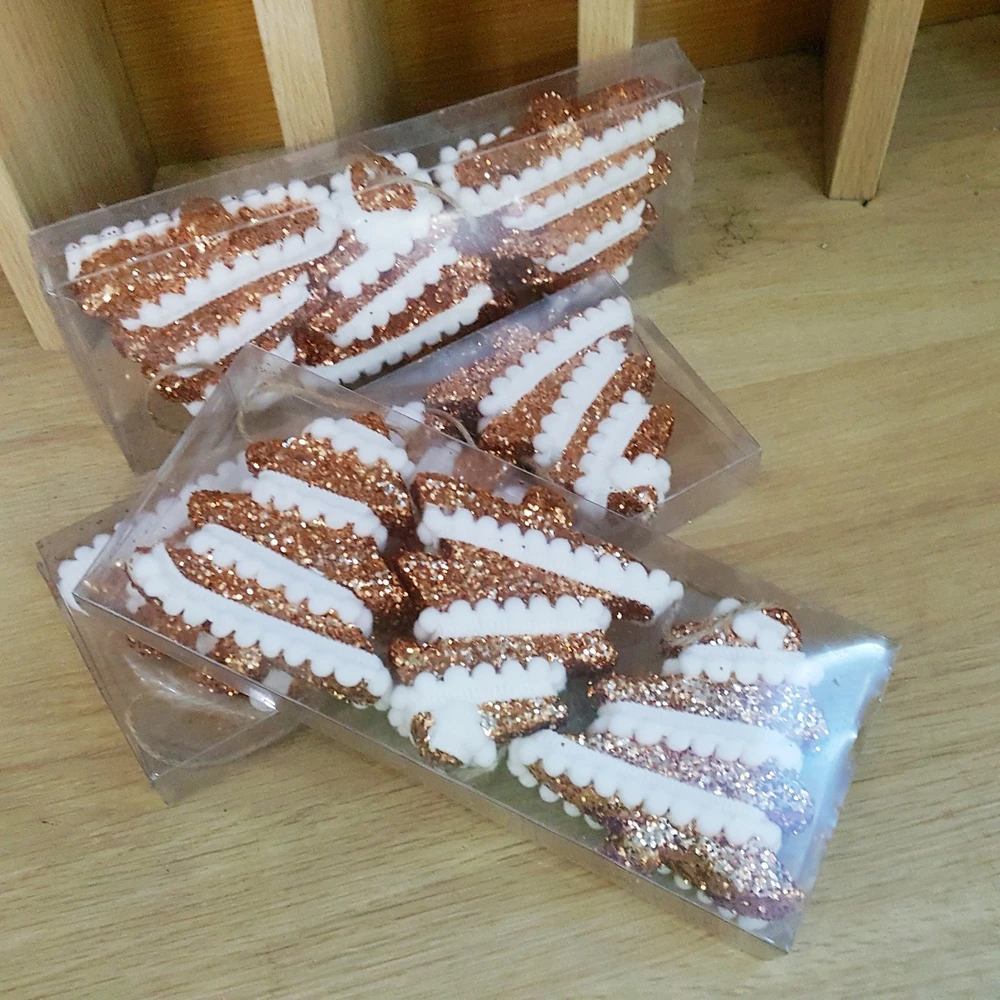 Hộp 3 cây thông tuyến trắng trang trí noel