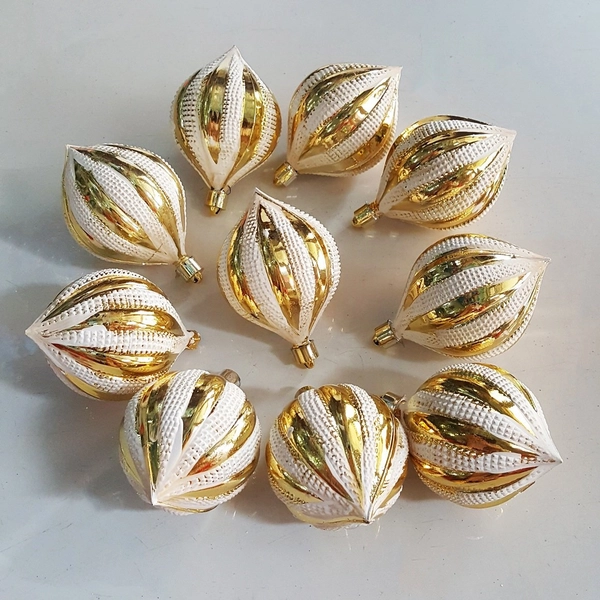 Set 10 quả châu trái thông trang trí noel