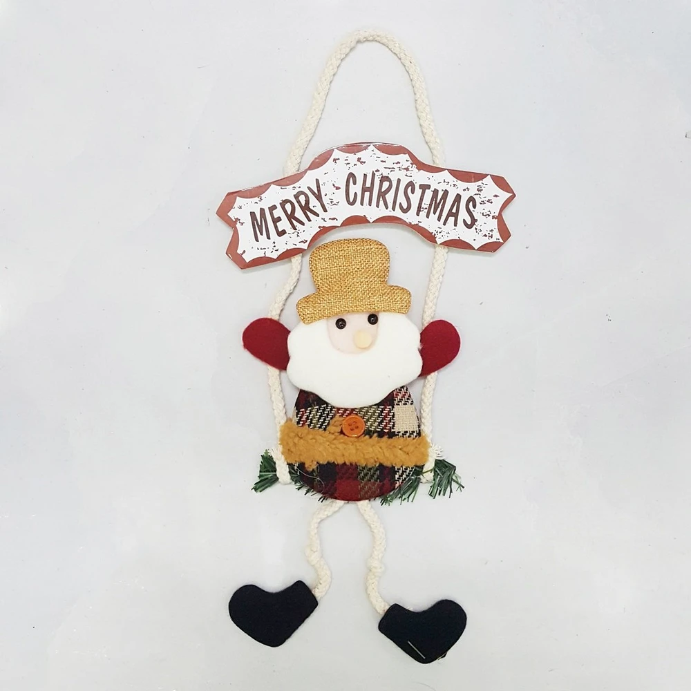 Bảng treo Merry Christmas kèm hình ông già noel