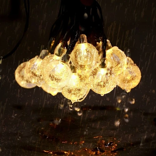 Đèn led bi trang trí noel cao cấp 10m màu vàng