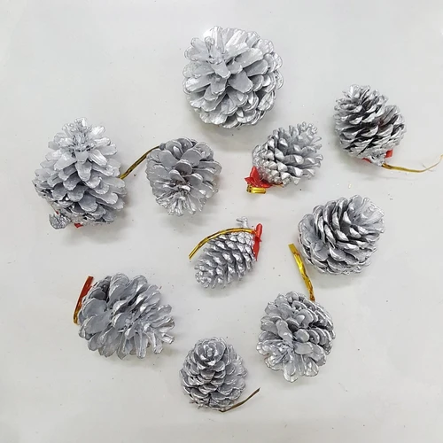 Set 12 quả thông trang trí noel 3 màu