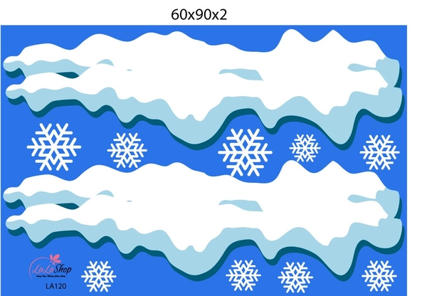 Decal trang trí noel combo cây thông may mắn