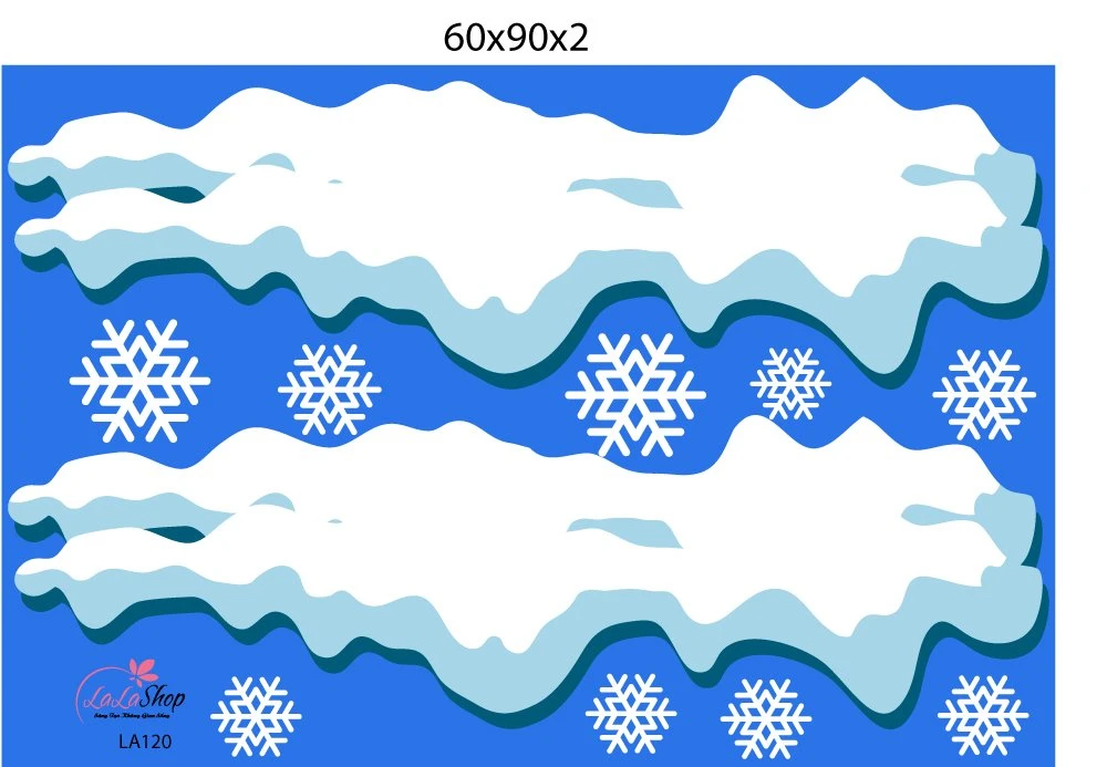 Decal trang trí noel cây thông may mắn