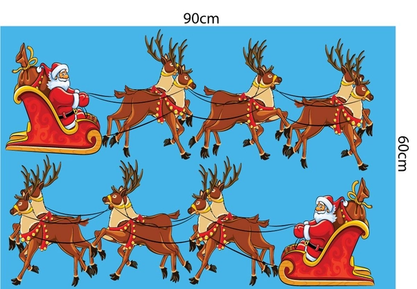 Decal trang trí noel combo cây thông may mắn