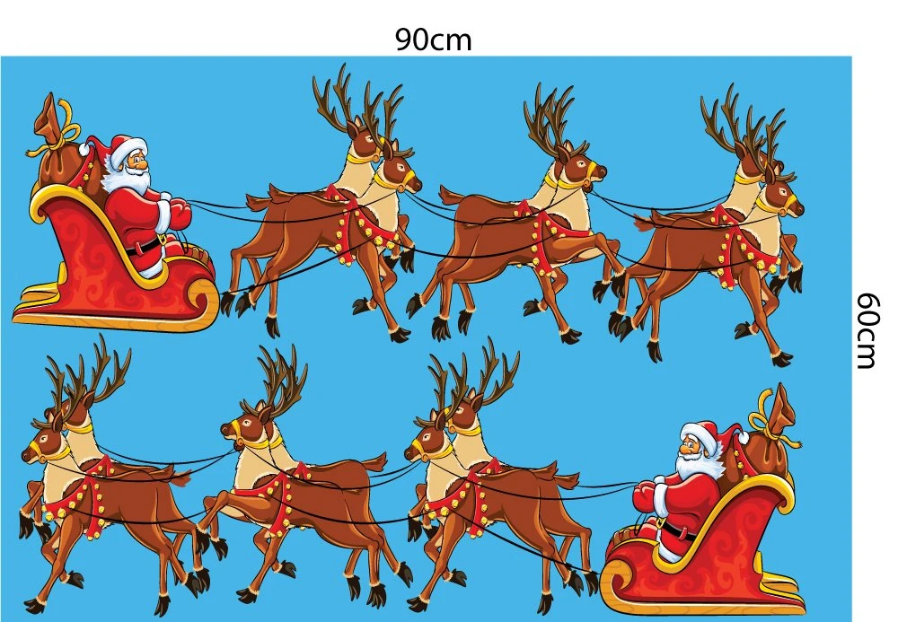 Decal trang trí noel cây thông may mắn